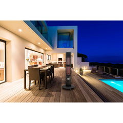 Infrared Electric Outdoor Heater - Freestanding with Remote - 2 Heat Settings