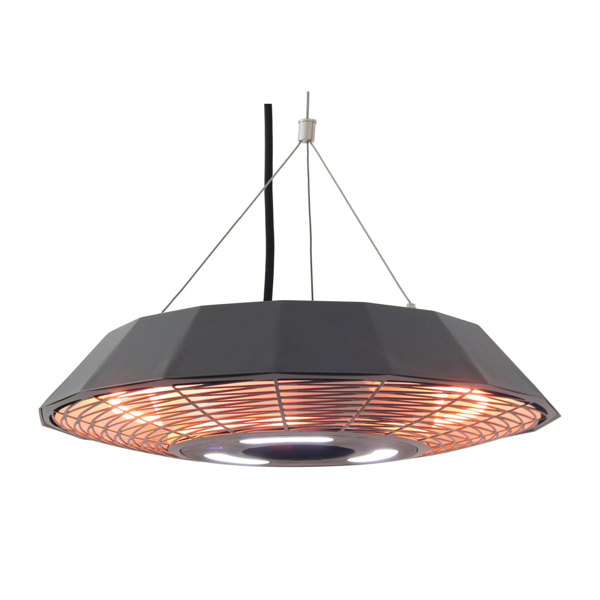 Infrared Electric Outdoor Heater - Hanging with Remote - LED