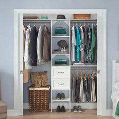 SuiteSymphony 16" W Starter Closet Tower Kit, Pure White