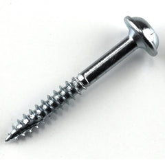 Pocket Hole Screw - #7 Fine - Square Drive - Washer Head - Zinc