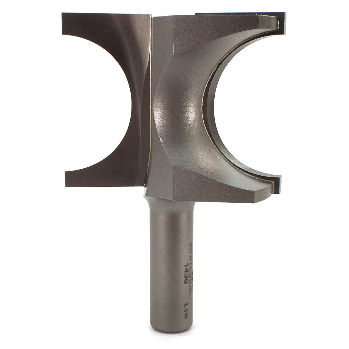1436 Half Round (Bull Nose) Router Bit 1/2" SH 3/4" R X 1-1/2" Co X 1-7/8" CL 2-7/16" D