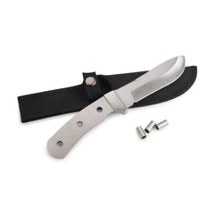 Modified Fixed Blade Trailing Point Skinner Knife for Hunting and Fishing - 9-1/8" - Unfinished Kit