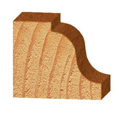 2203 Roman Ogee Router Bit 1/4" Radius 11/16" Cutting Length 1/2" Shank