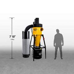 Dust Gorilla Pro with Smart Boost 35-Gallon Cyclone Dust Collector with Wall Mount - HEPA GFM - 5HP 1 Ph 230V