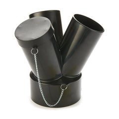 Dust Connection - 3-Way Splitter -  6" to 4"