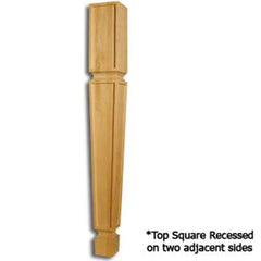 Tapered Mission Dining Table Leg