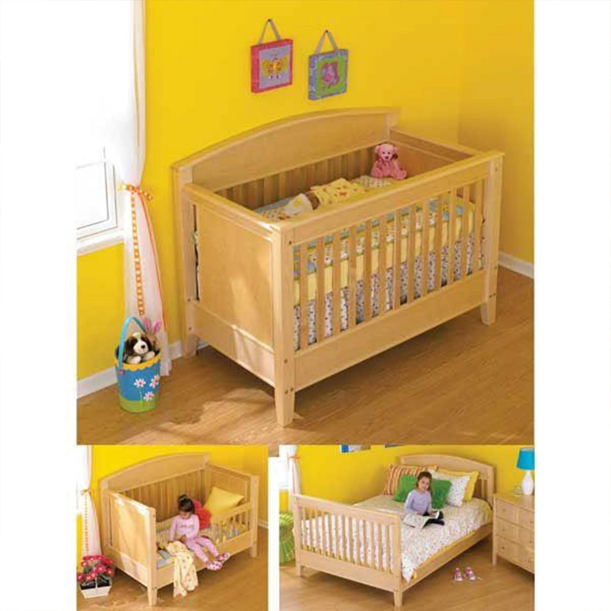 Downloadable Woodworking Project Plan to Build 3-in-1 Bed for All Ages