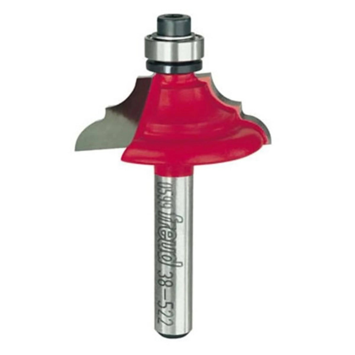 38-522 Classical Bold Cove And Bead Router Bit 1/4" SH 1-1/4" D 7/16" CL 3/16" R