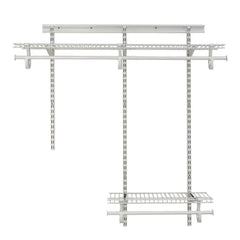 ShelfTrack Adjustable Closet Organizer 2' - 4' W, White