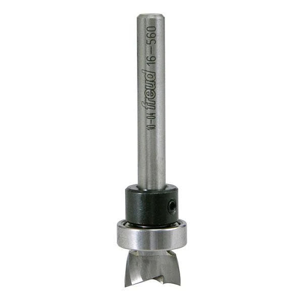 16-560 Mortising Router Bit with Top Bearing - 1/4" SH - 1/2" D - 5/16"