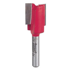 Double Flute Straight Router Bit - Metric - 1/4" SH