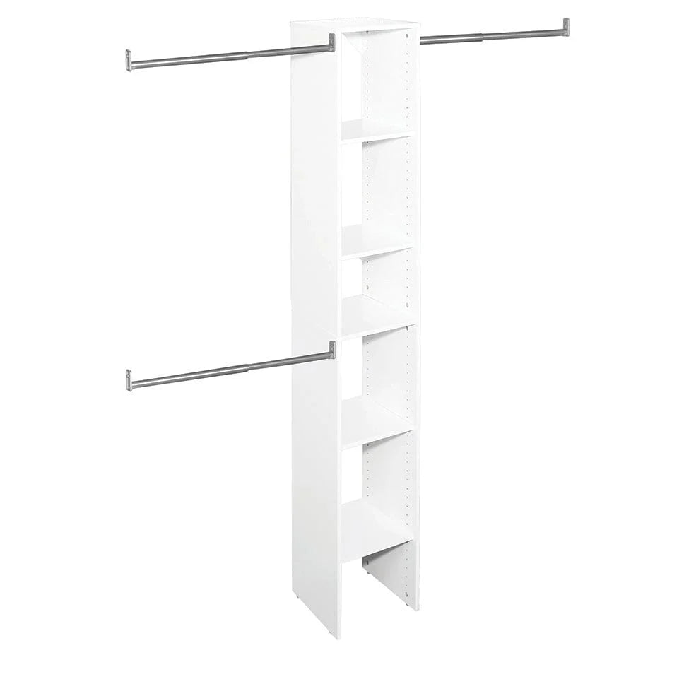 SuiteSymphony 12" W Starter Closet Tower Kit, Pure White