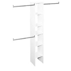 SuiteSymphony 12" W Starter Closet Tower Kit, Pure White