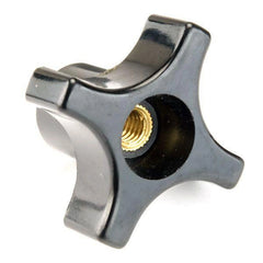Knob - Four Arm with Through Hole - 20 Insert - 1/4"