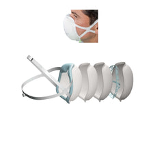 N95 3D+ Valved Mask with 360-Degree Silicone Seal - Medium