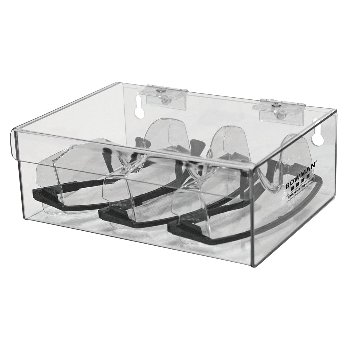 Hinged Lid Storage Box Clear