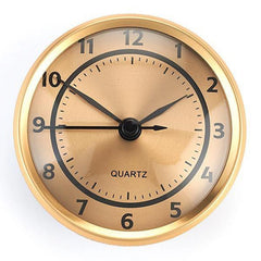 Clock Fit-up Arabic with Dial and Brushed Gold Bezel