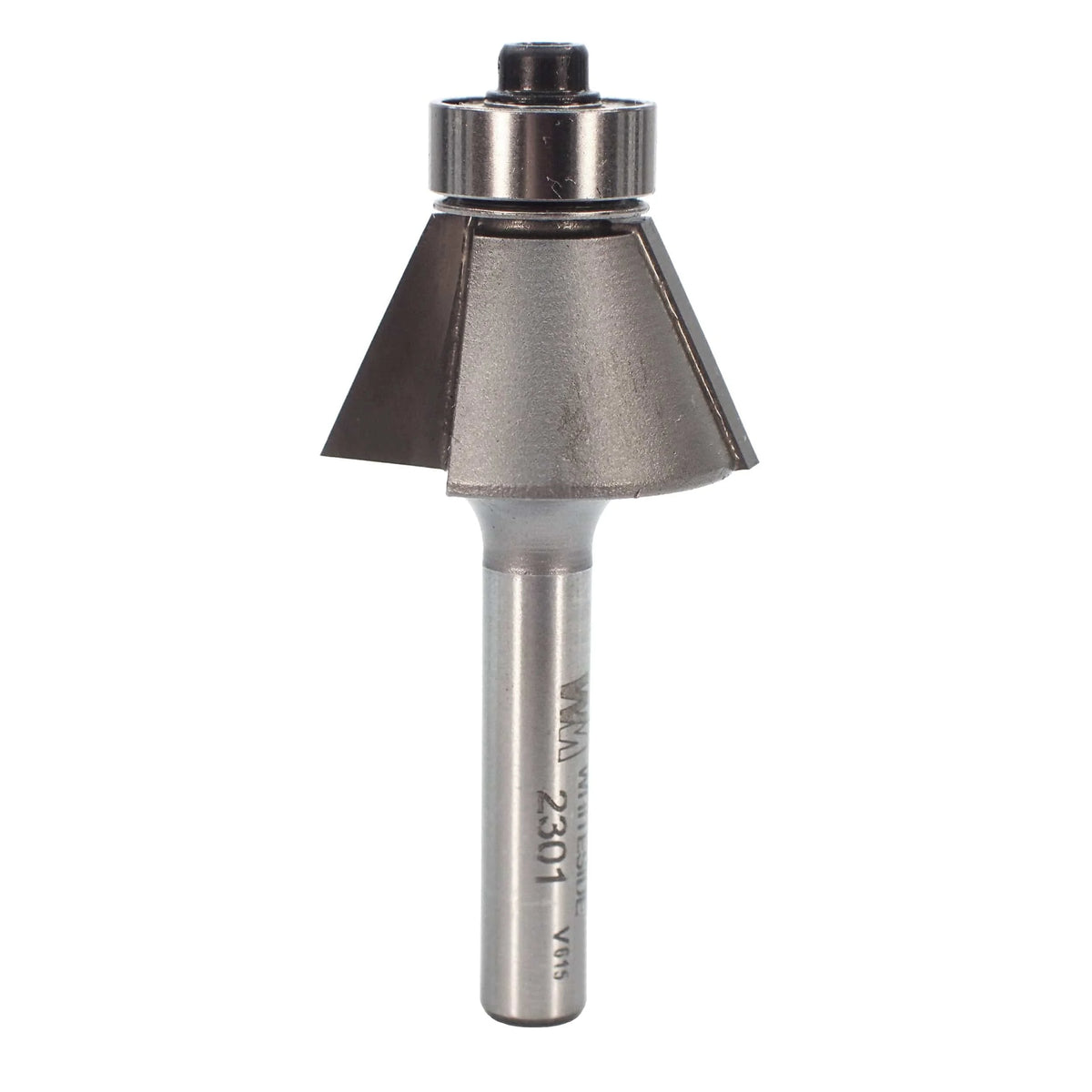 2301 Edge Bevel Router Bit 25 A 1/4" SH 9/16" CL X 1/2" CH 2" OL