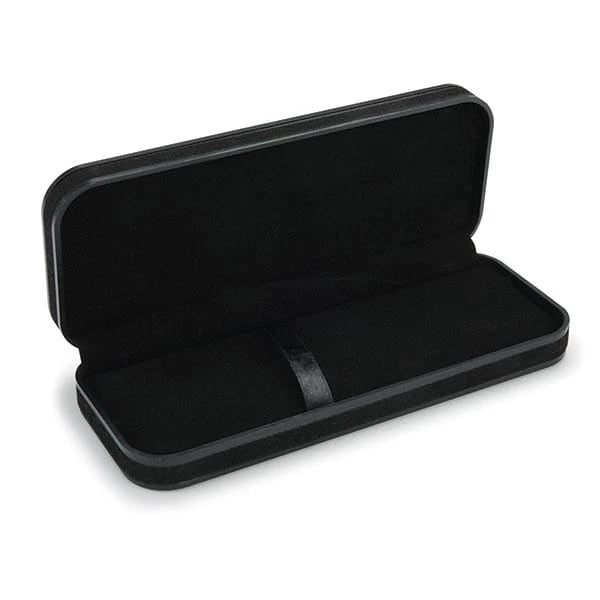Black Plastic and Black Felt Pen/Pencil Case