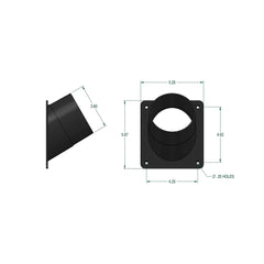 ABS Universal Dust Collection Port - 4" Diameter