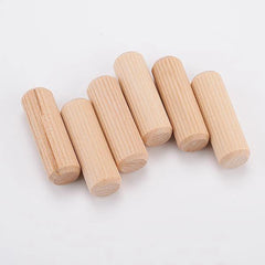 Fluted Wooden Dowel Pins