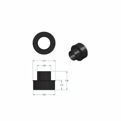 ABS Reducer Fitting for Dust Collection System - 4" to 2-1/2"
