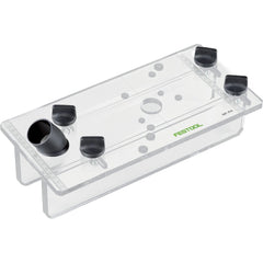 Plexiglas template routing aid