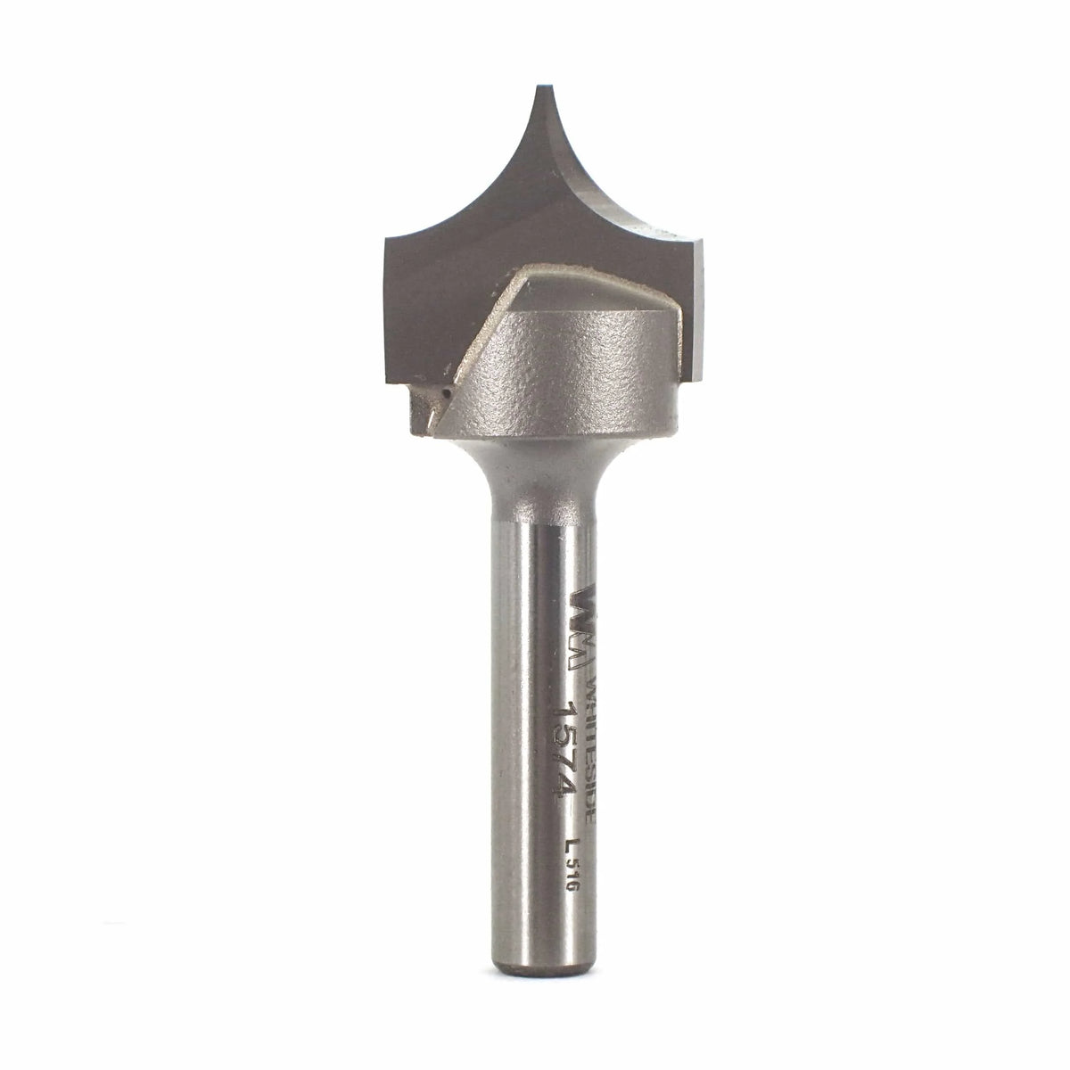 1574 Pointed Round Over Router Bit 3/8" R 3/4" D 1/4" SH