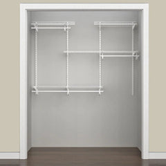 ShelfTrack Adjustable Closet Organizer 4' - 6' W, White