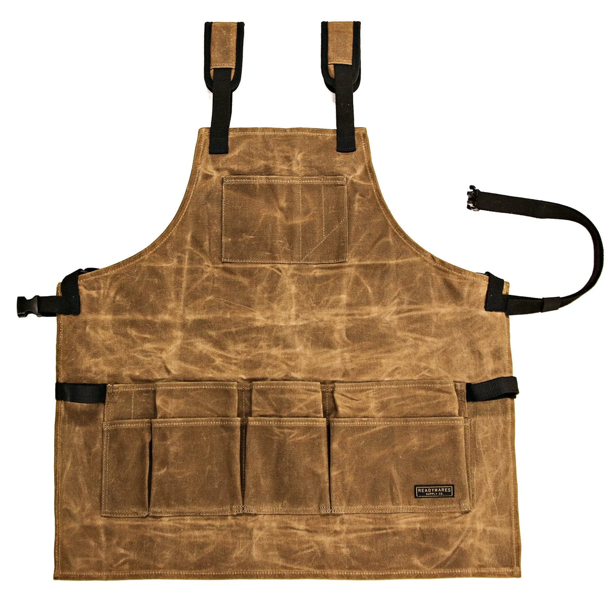 12-Pocket Tool Apron - 16 oz Waxed Canvas - 26-1/2" Length