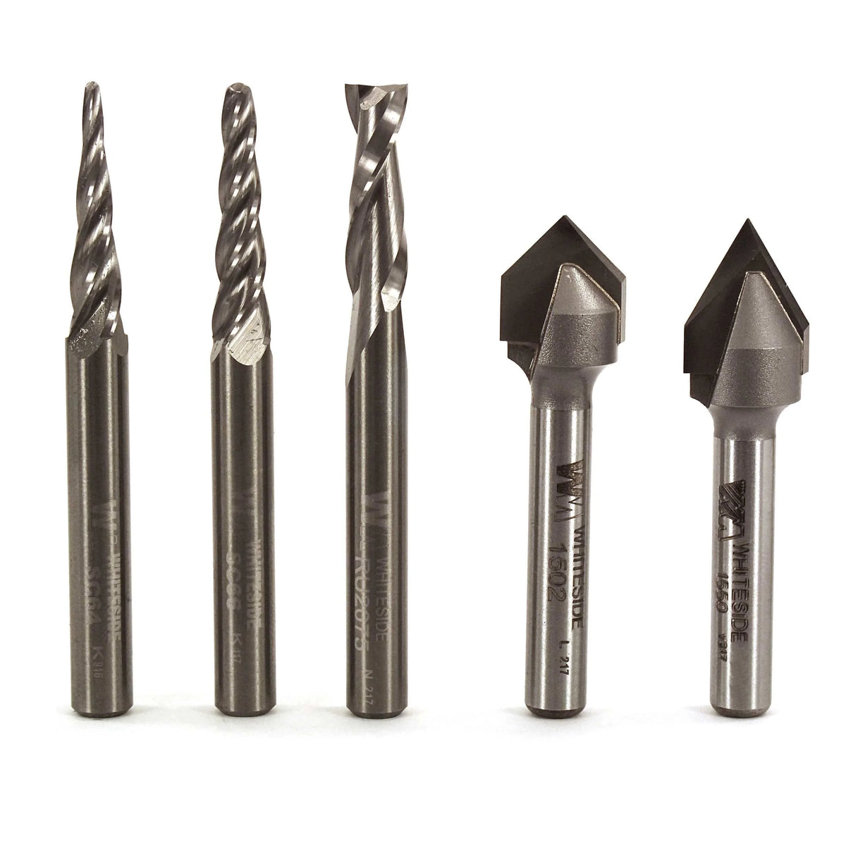 CNC Router Bit Set - 1/4" SH