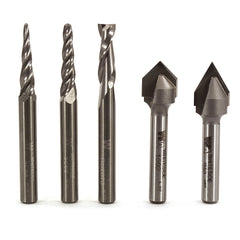 CNC Router Bit Set - 1/4" SH