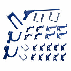 Slotted Metal Pegboard Hook Kit - Blue Toolboard Hooks