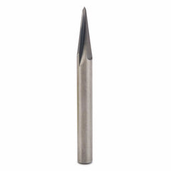Engraving CNC Router Bit, 3/32" x 45°, 1/4" SH