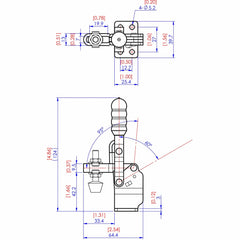 Vertical Handle High Base Toggle Clamp