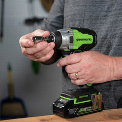 GW 24V BL Impact Kit with Two 2AH Batteries and Charger