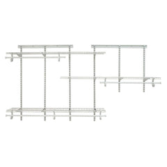 ShelfTrack Adjustable Closet Organizer 5' - 8' W, White