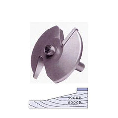 5900B 2-Wing Large Raised Panel Router Bit 3-1/4" D, Straight