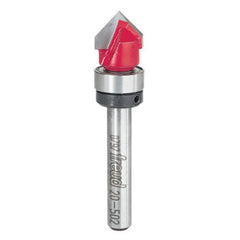 90 Degree V-Groove Router Bit - 1/4" SH