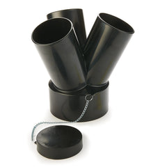 Dust Connection - 3-Way Splitter -  6" to 4"