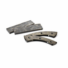 Poly Resin Knife Scales - 3/8" x 2" x 7" - Gold & Silver - Pair