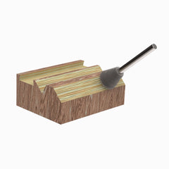 Extreme Dovetail Burr, 1/8" Shaft, Very Coarse (3/8" x 1/2")