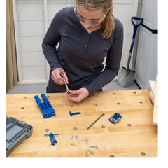 Easy-Set Pocket-Hole Drill Bit With Stop Collar And Hex Gauge