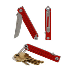 Pocket Samurai  Keychain Knife - Red