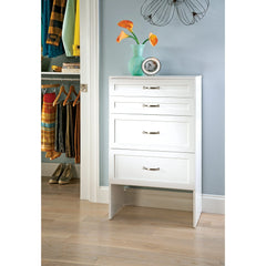 SuiteSymphony 25" W Closet Tower Base, Pure White