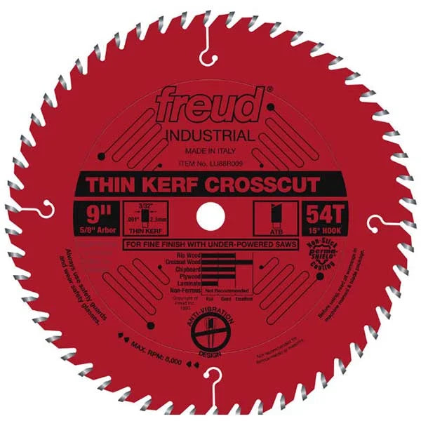 9" Thin Kerf Finish Crosscut Blade