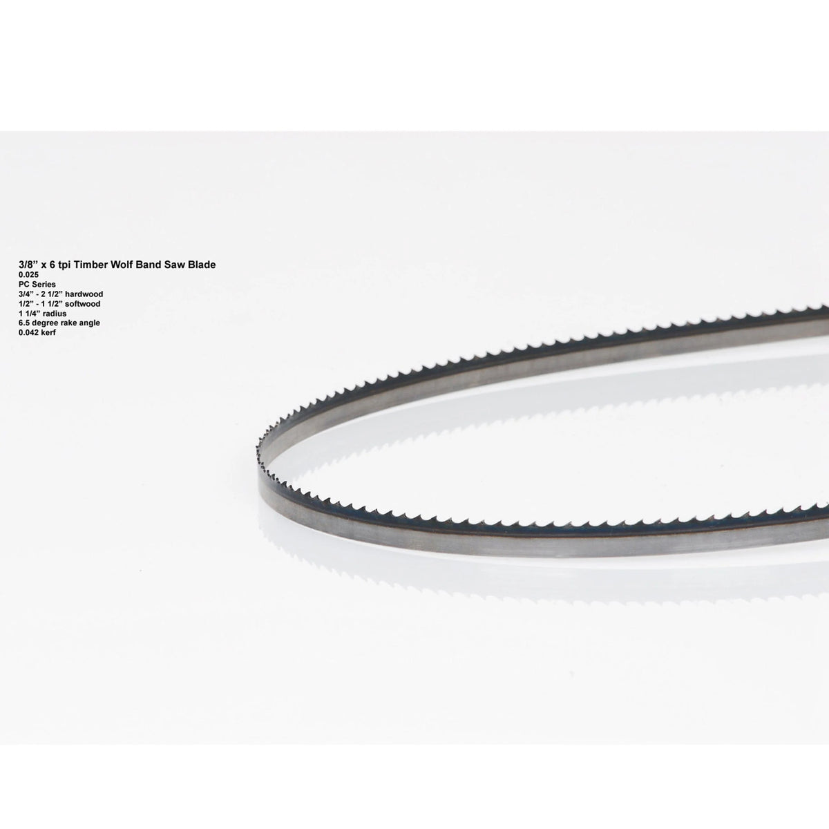 Bandsaw Blade - 131-1/2" x 3/8" x .025" x 6 TPI - Positive Claw