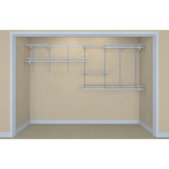 ShelfTrack Adjustable Closet Organizer 7' - 10' W, White