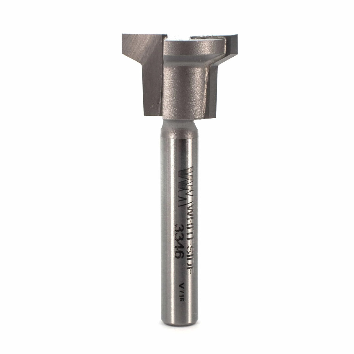 3346 Locking Drawer Glue Joint Router Bit 1/4" SH 3/4" D X 1/2" CL X 1-7/8" OL