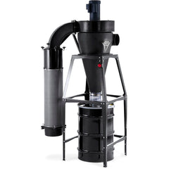 V-System 3000 55-Gallon Cyclone Dust Collector with Stand - HEPA GFM - 3 HP 1 Ph 230V